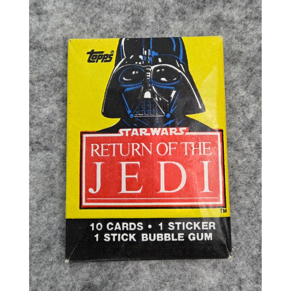 1983 Topps Star Wars Return of the Jedi Unopened Wax Pack Series 1 Darth Vader